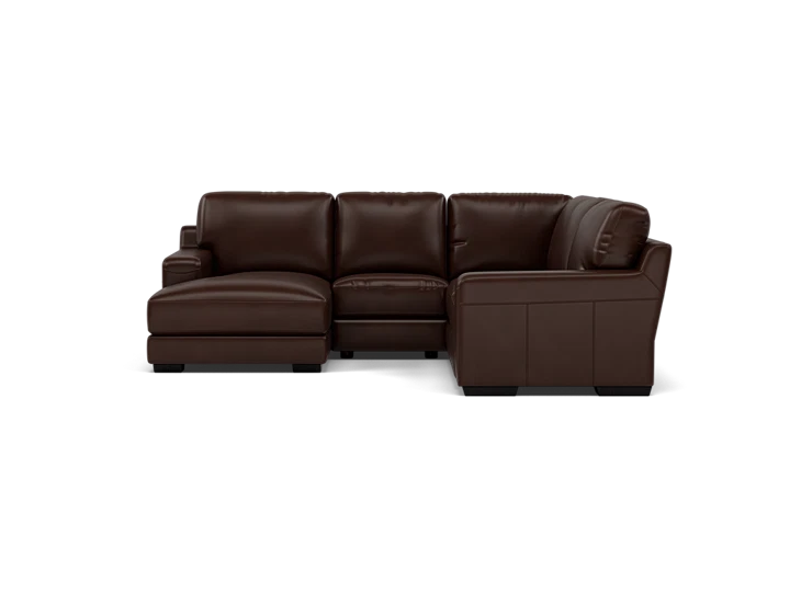 Rainier 4-Pc. Leather Chaise Sectional